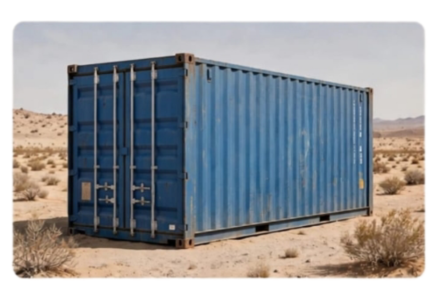container blue